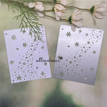 Трафареты для резки металла в форме звездного метеора для тиснения бумажных карточек в альбоме для скрапбукинга 