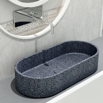 гостиничный настольный умывальник бетонная раковина шкаф для ванной комнаты умывальник