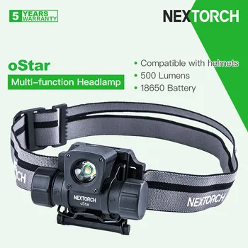 Многофункциональная магнитная фара Nextorch OStar, совместимая со шлемами, дальность луча 500 Люмен 131 м, перезаряжаемая батарея 18650