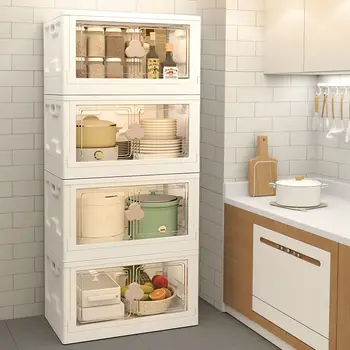 Шкафы для хранения 2 размеров для кухни, спальни, гостиной, офиса, Штабелируемый органайзер для хранения кубиков