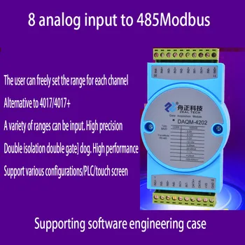 Модуль сбора аналоговых данных modbus4-20mA с 8-полосным входом AI rs485 с изоляцией 0-10 В daqm4202