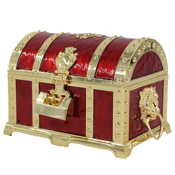 Двойная Шкатулка для драгоценностей с Замком Коробка для хранения Ювелирных изделий