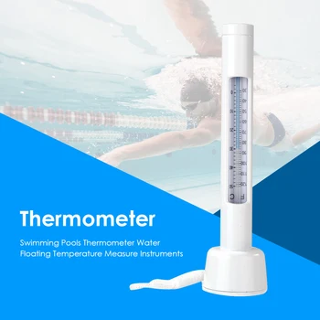 Термометр для бассейна Плавающая Портативная Ванна Спа Горячая Ванна Рыбные Пруды Измеритель температуры воды Инструменты для Тестирования
