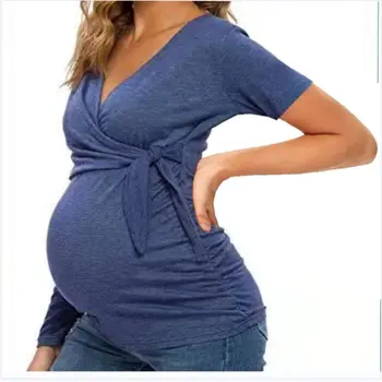 Одежда для беременных Ropa De Maternidad, Женская футболка Magliette Grossesse для беременных, Топы для кормления в стандартном режиме