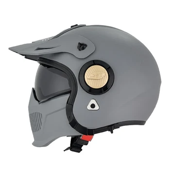 Серые гоночные шлемы с полным лицом, износостойкие мотоциклетные шлемы, Дышащий шлем для мотокросса, Защита от падения, Мотоциклетное снаряжение M-2XL