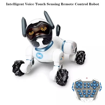 Умные роботы с голосовым управлением, собака, голосовой диалог, Детская развивающая игрушка, радиоуправляемый робот, собака, поющая, танцующая, Робот-игрушки для детей