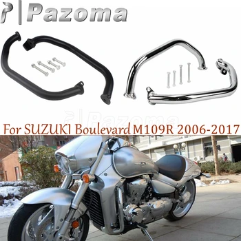Протектор бампера мотоцикла для шоссе 32 мм, Противоаварийная рама для Suzuki Boulevard M109R Cruiser, Защита двигателя, 2006-2017