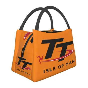 Isle Of Man TT Races Термоизолированная сумка для ланча Мотоциклетная Спортивная Многоразовая сумка для ланча на открытом воздухе, для кемпинга, для путешествий, Коробка для еды
