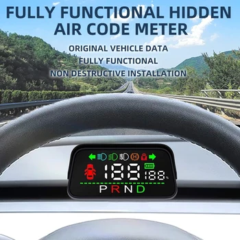 Автомобильный интеллектуальный дисплей, измеритель воздушного кода, ЖК-прибор, HUD, Замена автомобиля для Tesla Model 3 Y