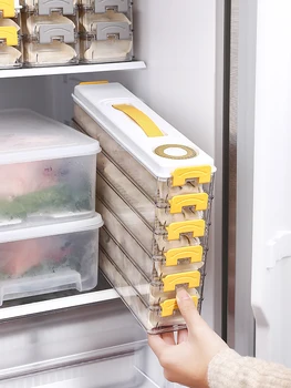 Коробка для пельменей, бытовой кухонный холодильник для пищевых продуктов, герметичный, сохраняющий свежесть, быстрозамораживающий специальный ящик для хранения