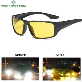 2021 НОВЫЕ антибликовые очки ночного видения для водителя, Очки для ночного вождения с улучшенным освещением, Модные солнцезащитные очки, автомобильные аксессуары