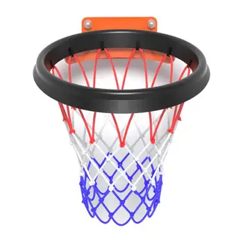 Спортивная Баскетбольная сетка на открытом воздухе Стандартное Баскетбольное Кольцо С Сеткой На Спинке, Сетка на Ободе, Всепогодная Замена Сетки