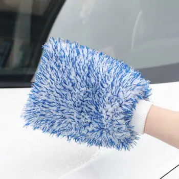 Мягкая противоскользящая перчатка для чистки автомобиля двойного назначения, перчатка для чистки автомобиля, длинные волосы, перчатка для чистки автомобиля, аксессуары для автомобиля