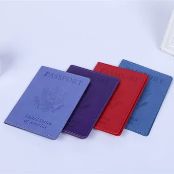 Держатель для паспорта США Многофункциональный Держатель для паспорта, держатель для карт, Встроенный кошелек для хранения Паспорта