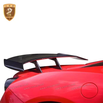 CSSCAR Дизайн Мода Настоящее Углеродное Волокно Ferrari Спойлер Заднего Крыла Багажника Подходит Для Ferrari-488 GTB Spider N Style Автомобильные Спойлеры