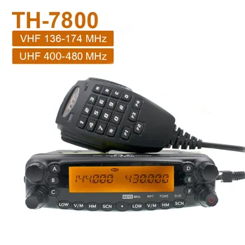 Мобильное Радио TYT TH-7800 Высокой Мощности Со Съемной передней панелью Двухдиапазонный Автоматический Приемопередатчик Последней версии 136-174 и 400-480 МГц 50 Вт УКВ