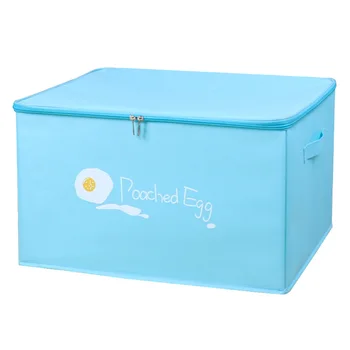 Коробка для хранения одежды J502 на молнии, Тканевая Художественная Бытовая Складная Сортировочная коробка