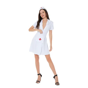 Новейший костюм медсестры для взрослых женщин, сексуальная интимная ролевая игра, косплей, забавная форма для вечеринки