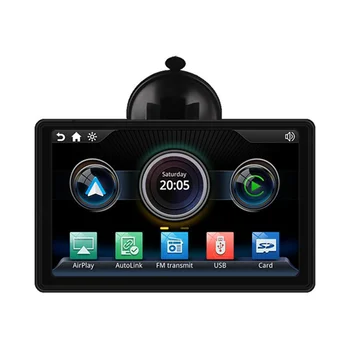7-Дюймовый Универсальный Автомобильный Смарт-радио, Мультимедийный плеер с сенсорным экраном, Беспроводной Bluetooth Carplay, портативный подвесной плеер