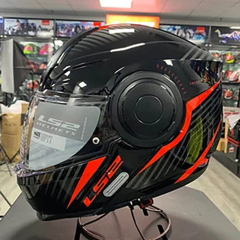LS2 мотоциклетный флип-шлем ff902 противотуманный двухобъективный мотоциклетный полный шлем гоночный шлем мотоциклетный шлем для мотокросса 3/4 шлем