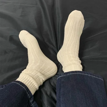 CLEVER-MENMODE, Сексуальные хлопковые носки, Мужские официальные носки-трубки, деловые мужские Женские мягкие спортивные нескользящие носки hombre