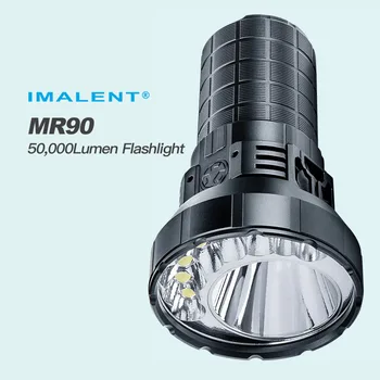 Мощный фонарик Imalent MR90, точечный/прожекторный светильник, дальность луча 50 000 Люмен 1586 М с батареей 4 шт 21700, 8 шт CREE LED