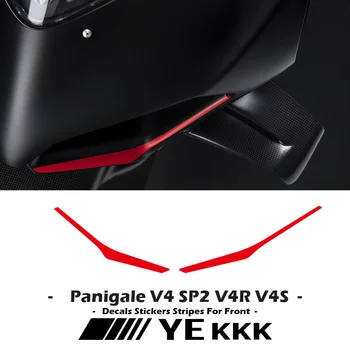 Наклейки В Полоску для Переднего Обтекателя Мотоцикла Передняя Наклейка Для Ducati Panigale V4 SP2 V4R V4S V4SP