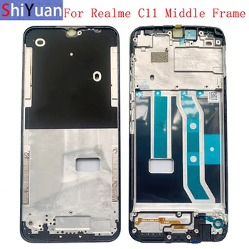 Корпус Средняя рамка ЖК-панель Безель Панель шасси для телефона Realme C11 2021 Металлическая средняя рамка