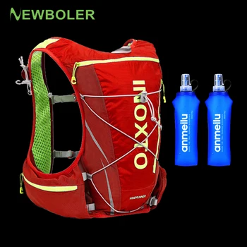 Жилет для бега по тропе NEWBOLER, рюкзак, 8л, 10л, ультра-гидратационный жилет для бега, рюкзак для марафона, 500 мл, мягкая фляга