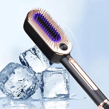 2023 Новый продукт против выпадения волос Холодная щетка Blue Ray для выпрямления волос Плоская железная расческа Ледяная щетка для выпрямления волос Hair Beau