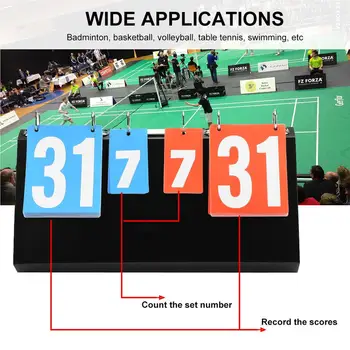 4-значный счет спортивных соревнований Табло для настольного тенниса Баскетбола Бадминтона