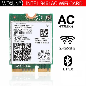 Двухдиапазонный Беспроводной AC 9461 9461AC AC9461 для.11ac M2 Key E CNVI 2,4 G/5G WiFi карта Bluetooth 5,0 с Intel 9461NGW 802