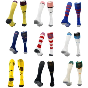 Носки Европейского футбольного клуба Дышащие утолщенные Спортивные носки с высоким коленом Профессиональный Футбол Баскетбол Длинные Чулки Носки для взрослых детей