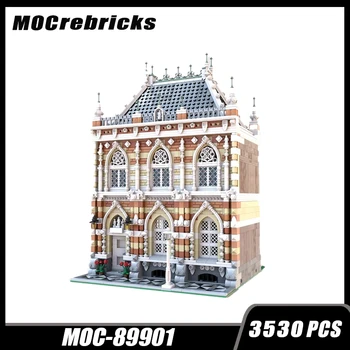 Серия Medieval Architecture Модульное Городское Пианино Society MOC Building Block Street View Коллекция моделей DIY Эксперты по кирпичным Игрушкам