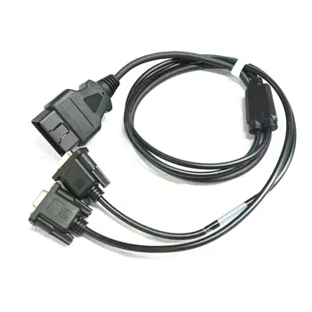 Автомобильный OBD-штекер на 2 DB9-штекерные интерфейсы Последовательный RS232 диагностический инструмент соединительный кабель шлюза