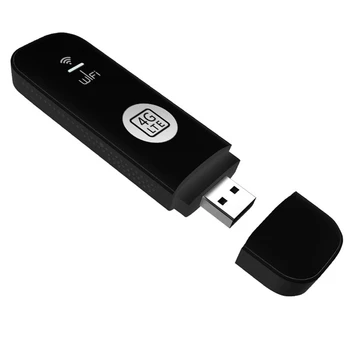 4G USB WIFI модем со слотом для SIM-карты, Автомобильный беспроводной WiFi-маршрутизатор 4G LTE с поддержкой USB-ключа B28 Европейского диапазона, черный