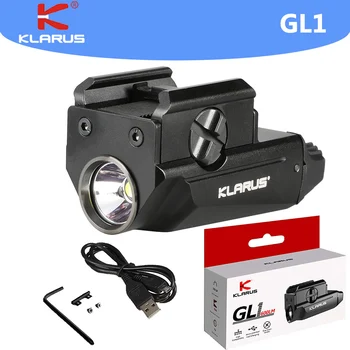 Тактические светодиодные фонари klarus GL1 600 Люмен, USB Перезаряжаемый фонарик, Быстроразъемные мини-светодиодные фонари для самообороны