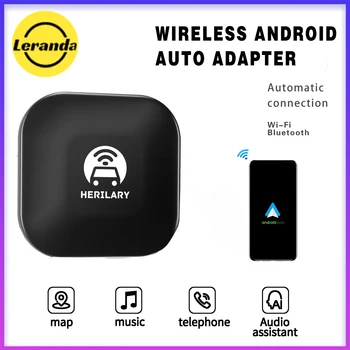Беспроводной Автоматический адаптер Leranda C1 для Android/Carplay для Apple IOS, автомобильный ключ, Автомобильный Мультимедийный плеер Android Auto AI Box 안드로 _BOS_드 오토