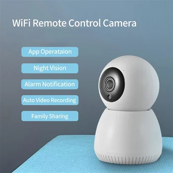 Мини Ptz Вращение, Wifi HD Диктофон, Ptz IP-камера, Обнаружение движения, 2-полосный домофон, Видеокамеры для домашнего видеонаблюдения, Камера