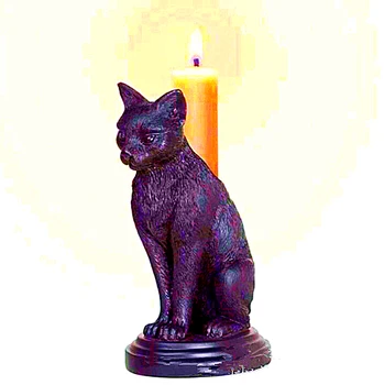 Силиконовая форма Black Cat Candle Addition Смола, Гипсовая Свеча, Бетонная Кристаллическая Форма для Капельницы, Поделки ручной работы