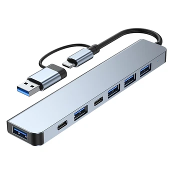 3,0 Мульти USB Разветвитель 4 Порта USB C 3,0 2,0 Адаптер для портативного компьютера-концентратора