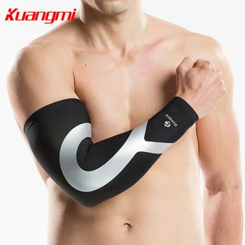 Kuangmi, 1 шт., спортивный защитный рукав для мужчин и женщин, Велосипедные Грелки для рук, Компрессионный рукав для рук, УФ-рукава для рук, Баскетбол