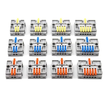 1 шт. соединительная лента для проводов, освещение, электрическое соединение, быстрый разветвитель проводов, вставной соединительный кабель, клеммные колодки, распределительная коробка