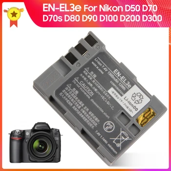 Сменный Аккумулятор EN-EL3e для Nikon D100 D200 D300 D300S D50 D70 D70s D700 D80 D90 Батарея камеры 1500 мАч