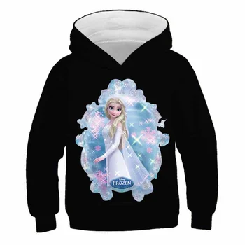 Детские толстовки Frozen, брендовая одежда для маленьких мальчиков и девочек, пуловер с длинными рукавами 