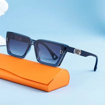2023 Новые Квадратные Солнцезащитные очки Женские Дизайнерские Роскошные Солнцезащитные очки с кошачьим глазом Женские Классические Винтажные очки для отдыха на открытом воздухе