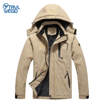 TRVLWEGO-30 Градусов, супер теплая зимняя мужская водонепроницаемая дышащая куртка для сноуборда, Лыжное пальто на открытом воздухе