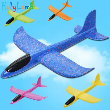 48 см Большой Спортивный ультралегкий ручной метательный самолет, модель пенопластового самолета, Детский метательный планер, игрушки для детей