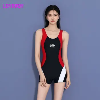 2022 Новый женский купальный костюм, цельное летнее покрытие с плоским углом и тонкое бикини