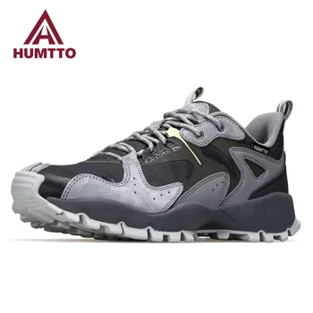 Мужские кроссовки для бега HUMTTO Trail, дышащие кроссовки, Роскошные дизайнерские кроссовки для бега трусцой, мужская спортивная обувь для спортзала, уличные повседневные мужские кроссовки
